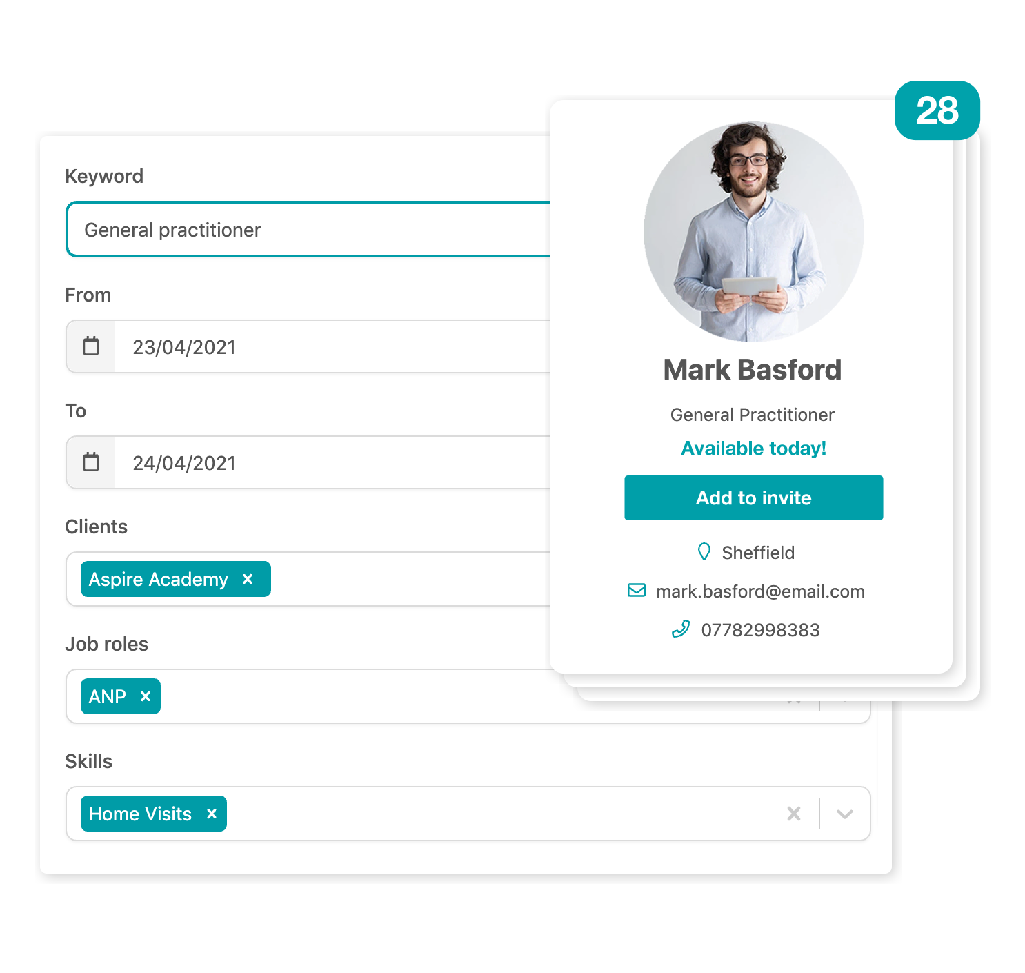 Invite a candidate to role in Tribepad Flex