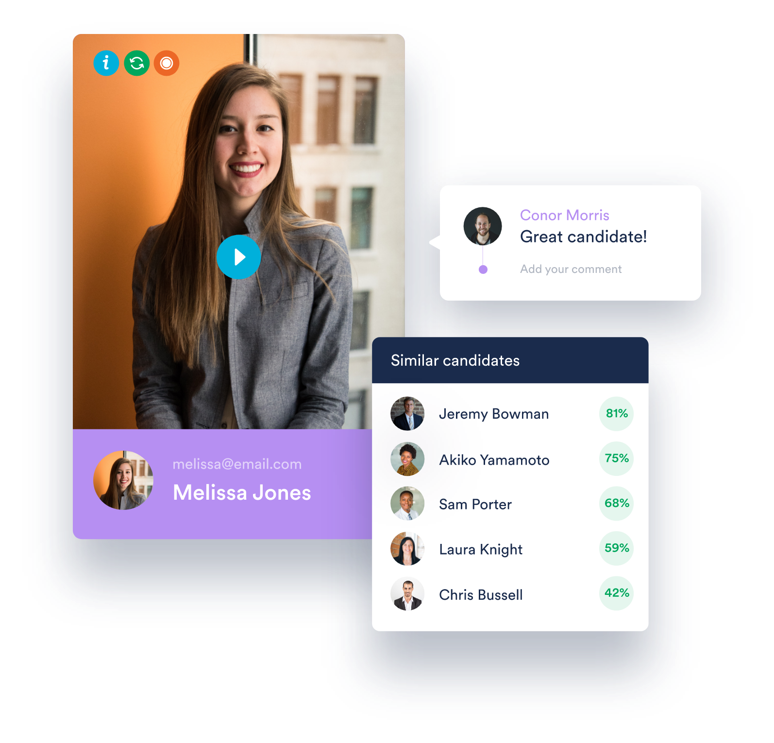 Video Interviewing Recruiter view