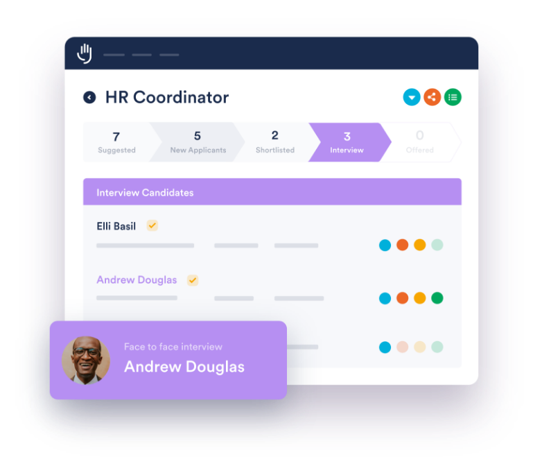 applicant tracking system candidate screen